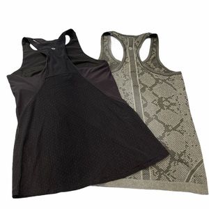 Lululemon Racerback Tanks. Set of Two. Size 6